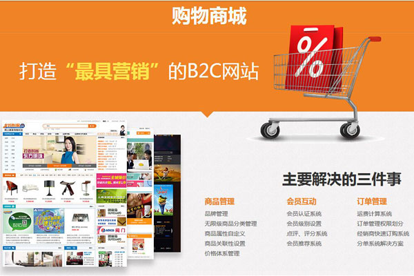 要做好一个电子商务网站主要必须解决商品管理、会员互动和订单管理三个功能的细节，越细越好
